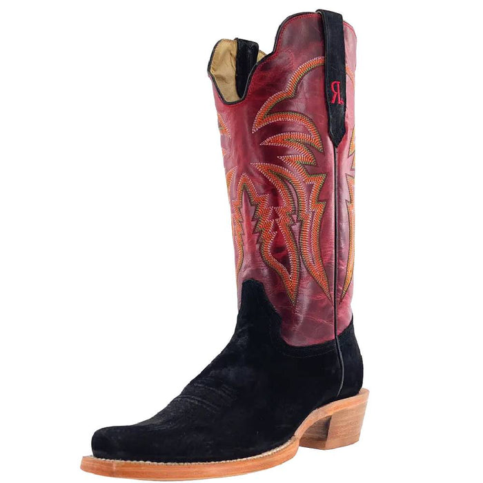 R. Watson Men's Black Boar Cutter Toe Boot MEN - Footwear - Western Boots R Watson