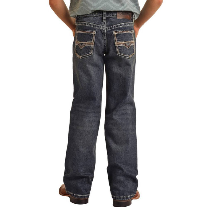 Rock & Roll Denim Boy's Rope Stitch Bootcut Jean KIDS - Boys - Clothing - Jeans Panhandle