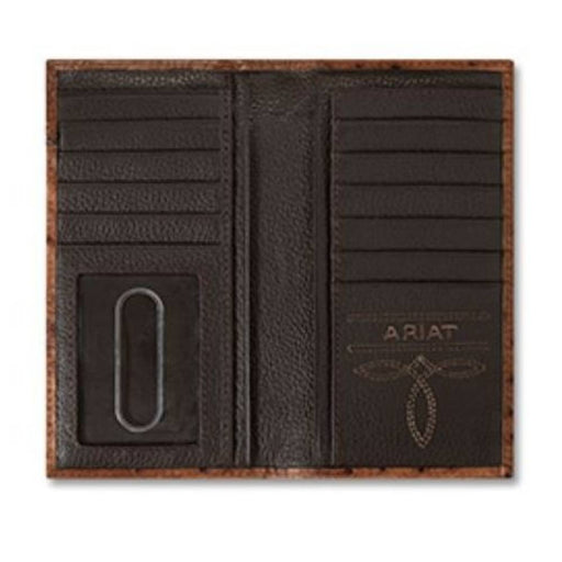Ariat Floral Ostrich Rodeo Wallet MEN - Accessories - Wallets & Money Clips M&F Western Products