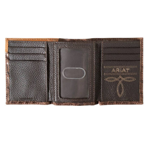 Ariat Floral Croc Tri-Fold Wallet MEN - Accessories - Wallets & Money Clips M&F Western Products