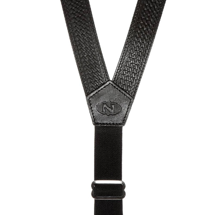 Nocona Basketweave Suspenders - Black MEN - Accessories - Belts & Suspenders M&F Western Products
