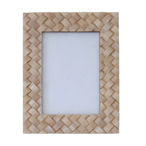 Woven Resin Ivory Photo Frame - 5"x7" HOME & GIFTS - Home Decor - Decorative Accents Creative Co-Op