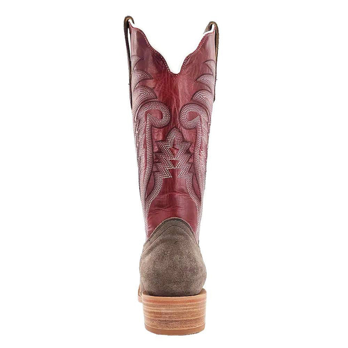 R. Watson Women's Charcoal Rough Out Cutter Toe Boot WOMEN - Footwear - Boots - Western Boots R Watson