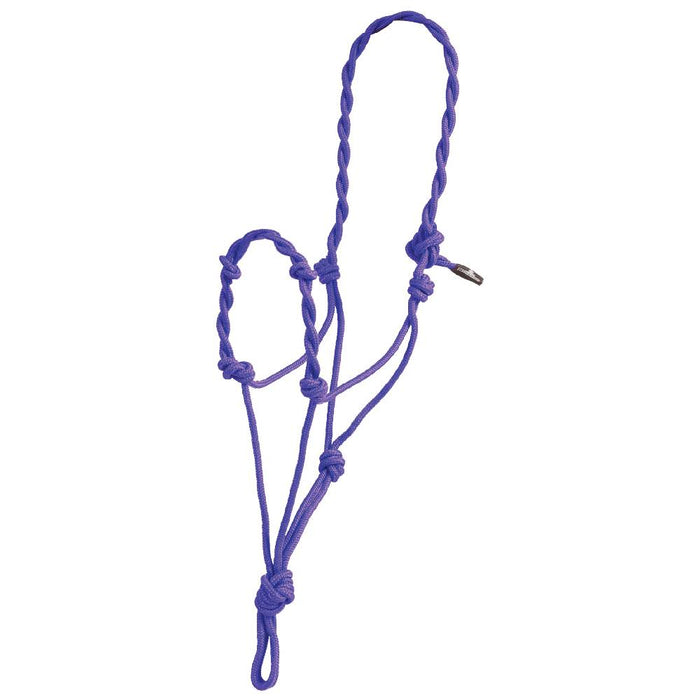 Twisted Nose Rope Halter Tack - Halters & Leads Mustang Purple