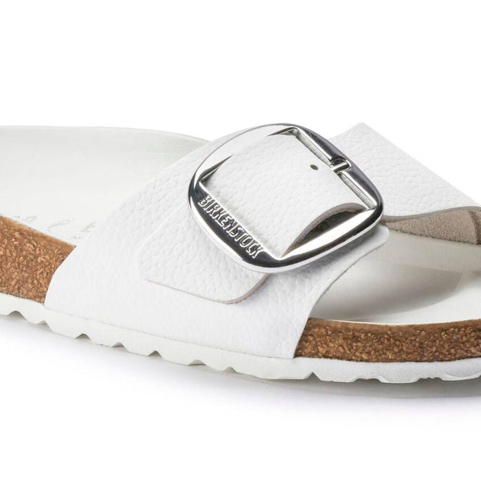 Birkenstock Madrid Big Buckle Leather - White WOMEN - Footwear - Sandals Birkenstock