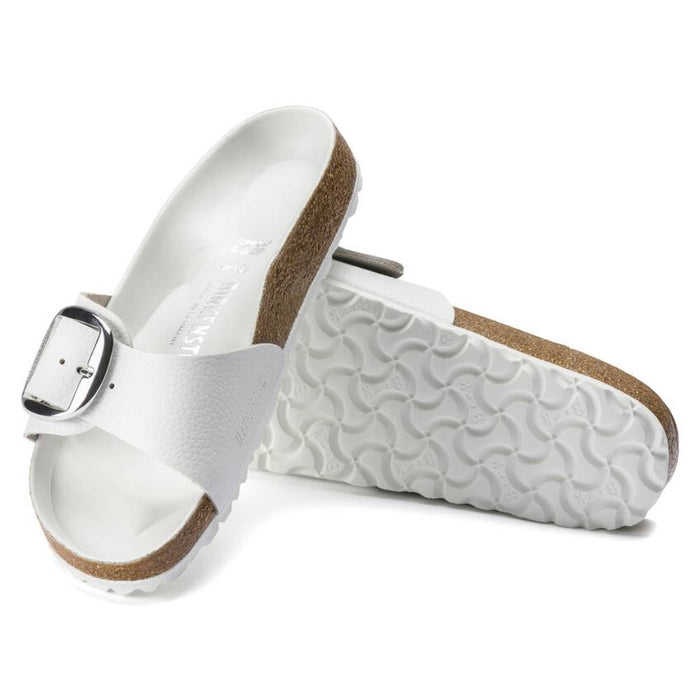 Birkenstock Madrid Big Buckle Leather - White WOMEN - Footwear - Sandals Birkenstock