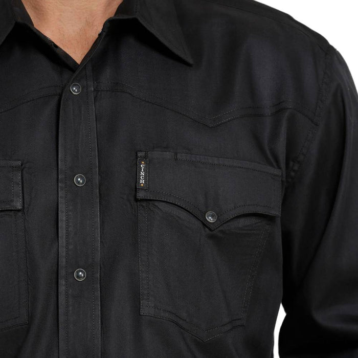Cinch Men's Herringbone Western Shirt MEN - Clothing - Shirts - Long Sleeve Cinch