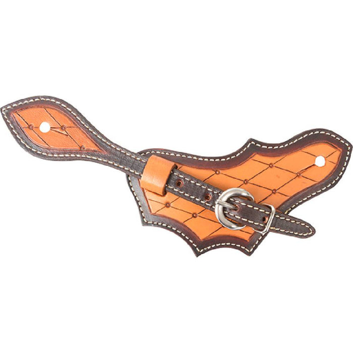Martin Saddlery Oak Leaf Spur Straps Tack - Spur Straps Martin Saddlery Plain