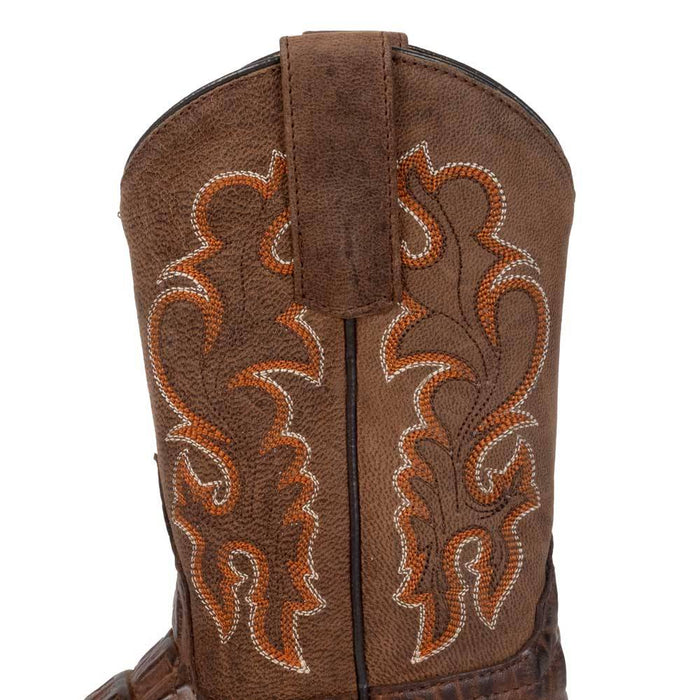 Horse Power Kid's Chocolate Crocodile Print Boot KIDS - Footwear - Boots Anderson Bean Boot Co.
