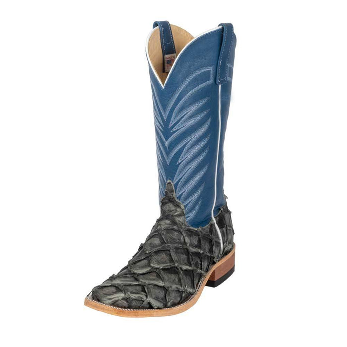 Anderson Bean Men's Grey Rustic Big Bass Boot - Teskey's Exclusive MEN - Footwear - Exotic Western Boots Anderson Bean Boot Co.
