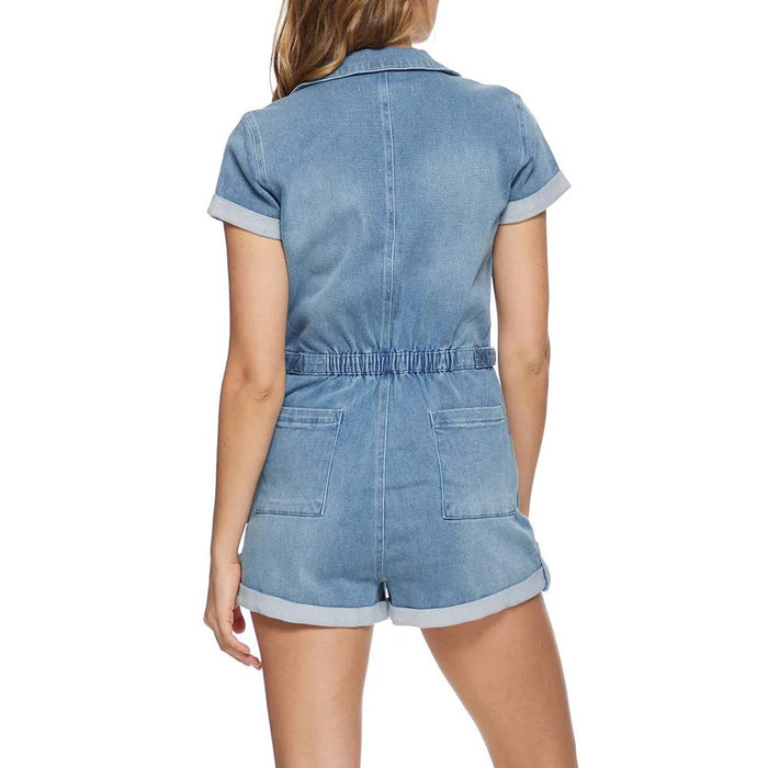 KITTENISH x Flag & Anthem Dana Utility Denim Romper WOMEN - Clothing - Jumpsuits & Rompers Flag And Anthem