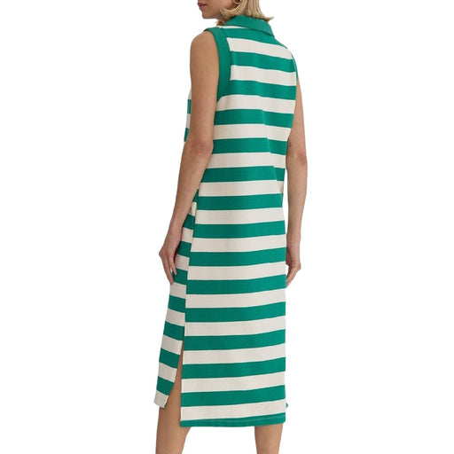 Stripe Collar Sleeveless Dress WOMEN - Clothing - Dresses Entro
