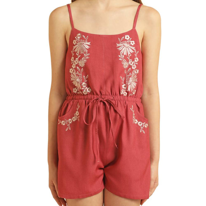 * Rock & Roll Denim Girl's Embroidered Romper - FINAL SALE KIDS - Girls - Clothing - Jumpers & Rompers Panhandle