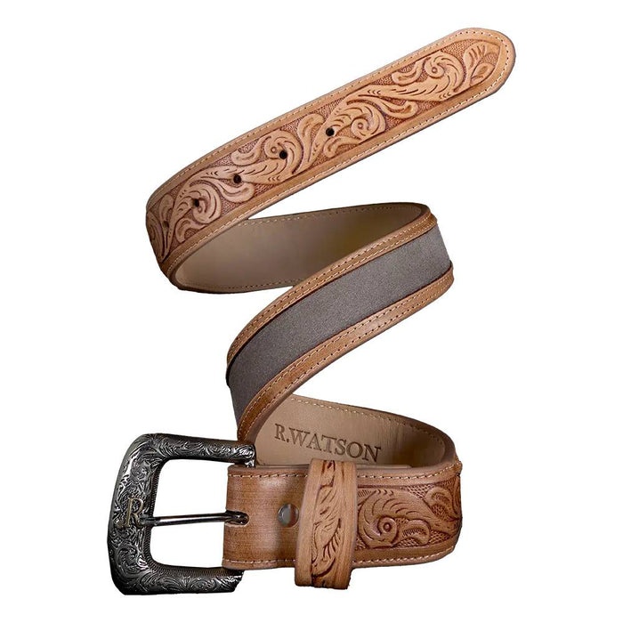 R. Watson Charcoal Suede Belt MEN - Accessories - Belts & Suspenders R Watson