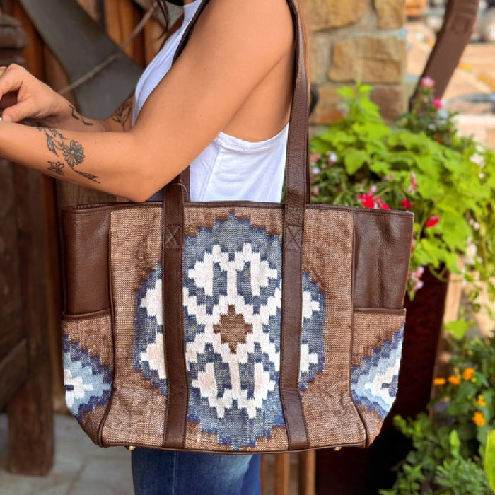 Scout Leather Co. Georgia Aztec Woven Tote WOMEN - Accessories - Handbags - Tote Bags Scout Leather Goods