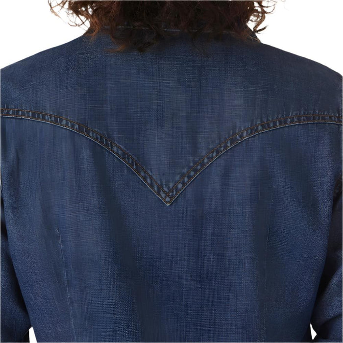 Wrangler Women's Dark Denim Snap Shirt WOMEN - Clothing - Tops - Long Sleeved Wrangler