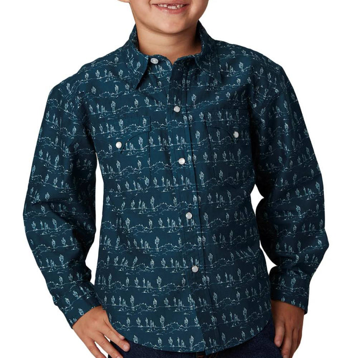 Roper Boy's Desert Stripe Shirt KIDS - Boys - Clothing - Shirts - Long Sleeve Shirts Roper Apparel & Footwear