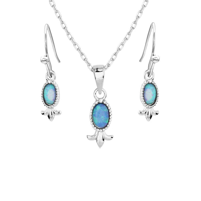 Montana Silversmiths Opal Flourish Jewelry Set WOMEN - Accessories - Jewelry - Jewelry Sets Montana Silversmiths