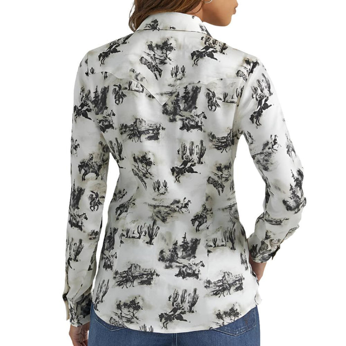 Wrangler Women's Bucking Cowboy Shirt WOMEN - Clothing - Tops - Long Sleeved Wrangler