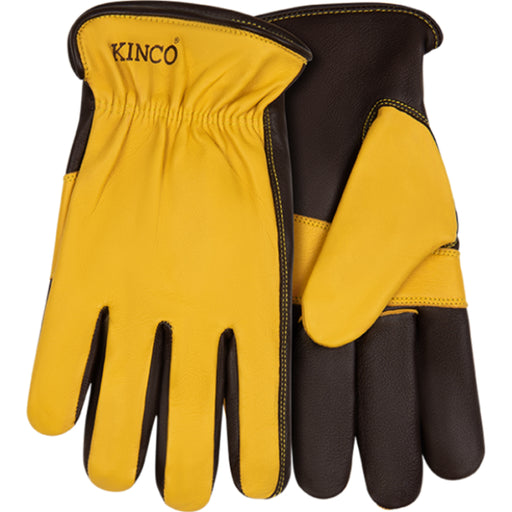 Kinco Premium Grain Sheepskin Driver w/ Palm Patch For the Rancher - Gloves Kinco M
