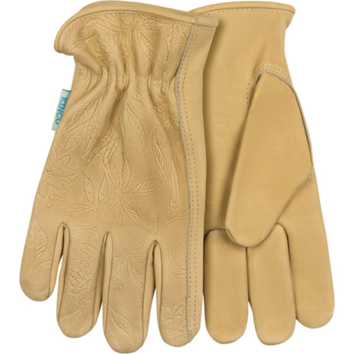 Kinco Women's Hydroflector Water-Resistant Premium Grain Cowhide Driver For the Rancher - Gloves Kinco S
