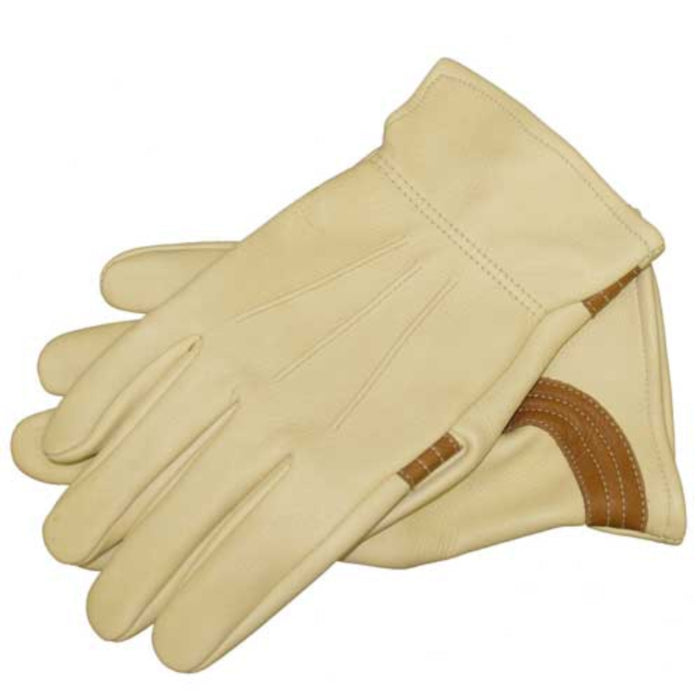 Tuff Mate "Buck-N-Bronc" Deer Skin Gloves For the Rancher - Gloves Tuff Mate Small