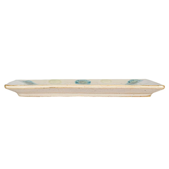 Hand-Painted Stoneware Platter HOME & GIFTS - Tabletop + Kitchen - Kitchen Decor Creative Co-Op