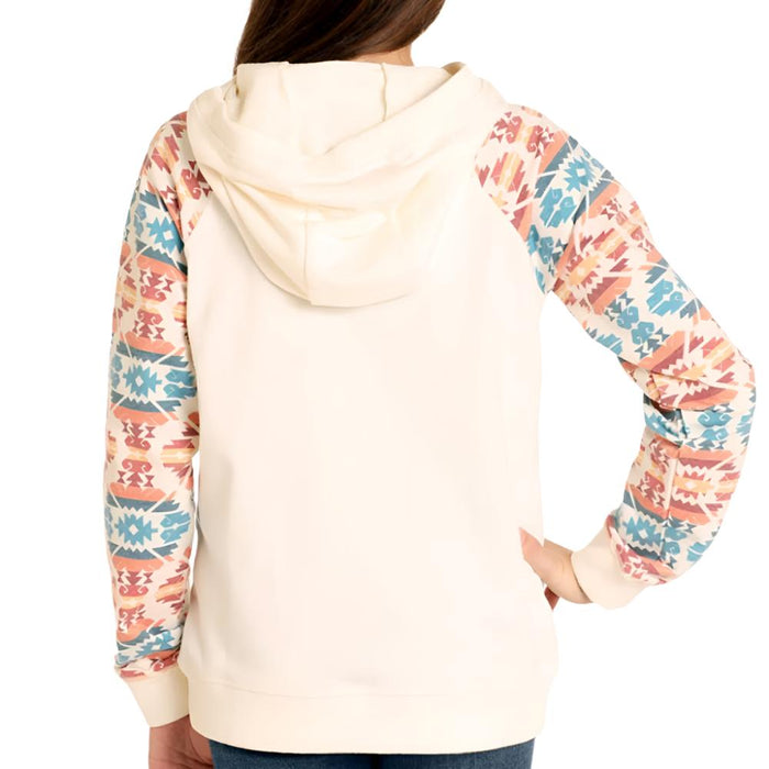 Rock & Roll Denim Girl's Aztec Sleeve Hoodie KIDS - Girls - Clothing - Sweatshirts & Hoodies Panhandle