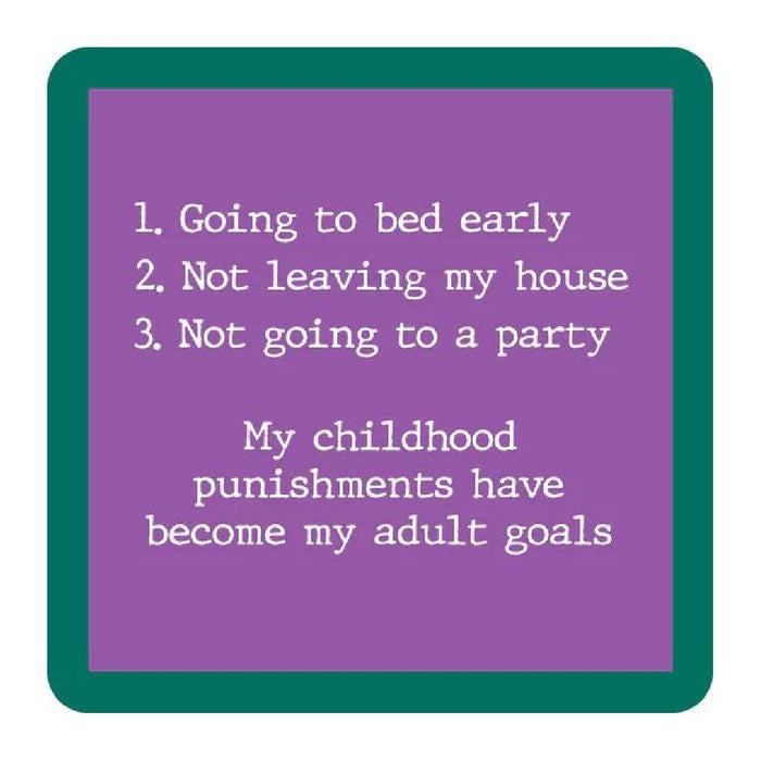 Childhood Punishment Coaster HOME & GIFTS - Gifts Drinks On Me