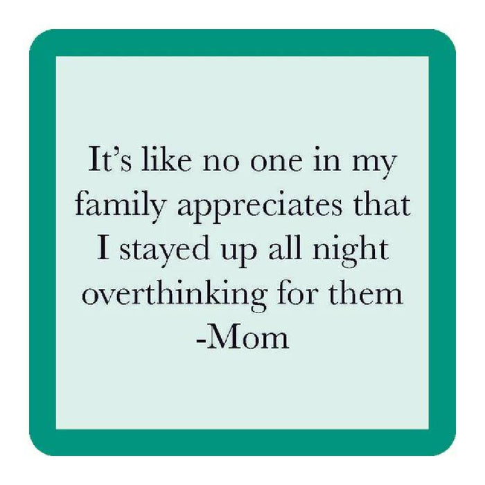 Overthink Mom Coaster HOME & GIFTS - Gifts Drinks On Me