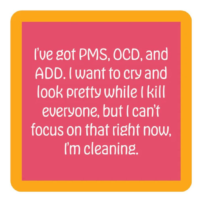 PMS OCD Coaster HOME & GIFTS - Gifts Drinks On Me