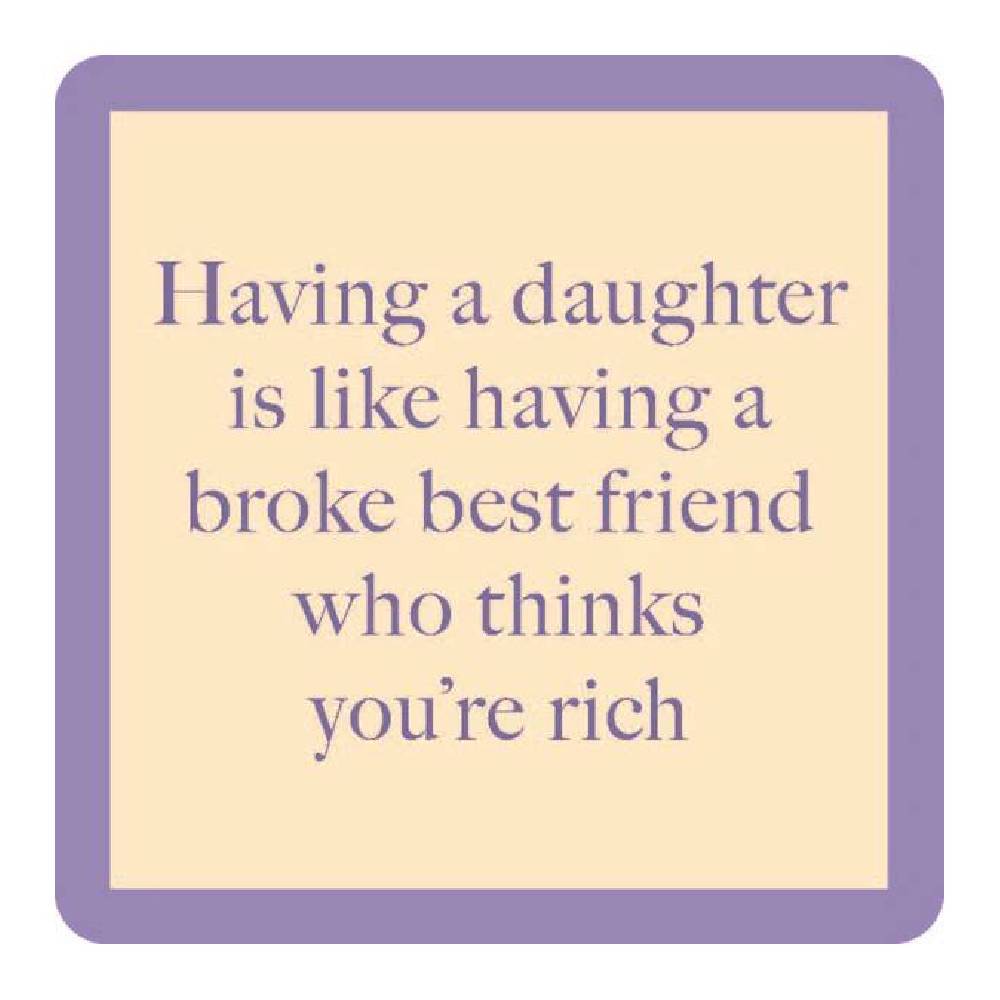 Broke Best Friend Coaster HOME & GIFTS - Gifts Drinks On Me