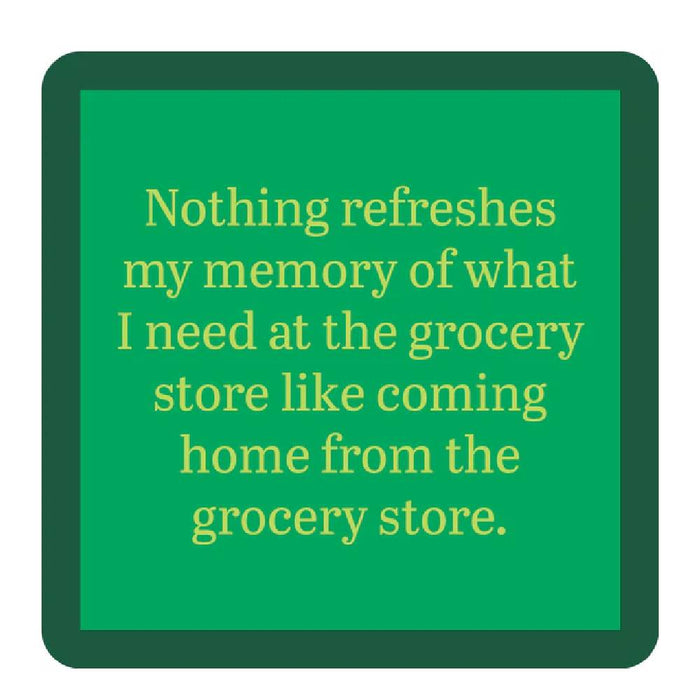 Grocery Store Coaster Home & Gifts - Gifts Drinks On Me