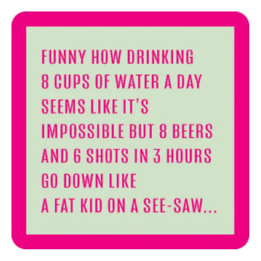 8 Cups Water Coaster HOME & GIFTS - Home Decor - Decorative Accents Drinks On Me