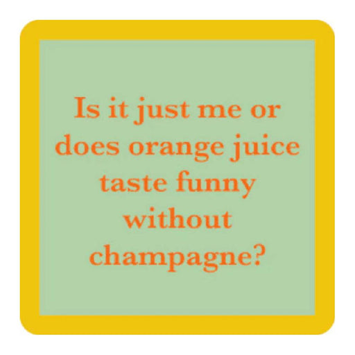 Orange Juice Coaster HOME & GIFTS - Gifts Drinks On Me