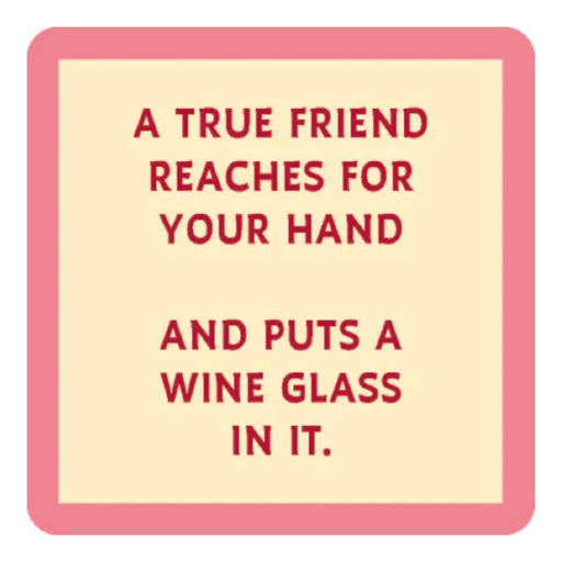 Put A Wine Glass Coaster HOME & GIFTS - Gifts Drinks On Me