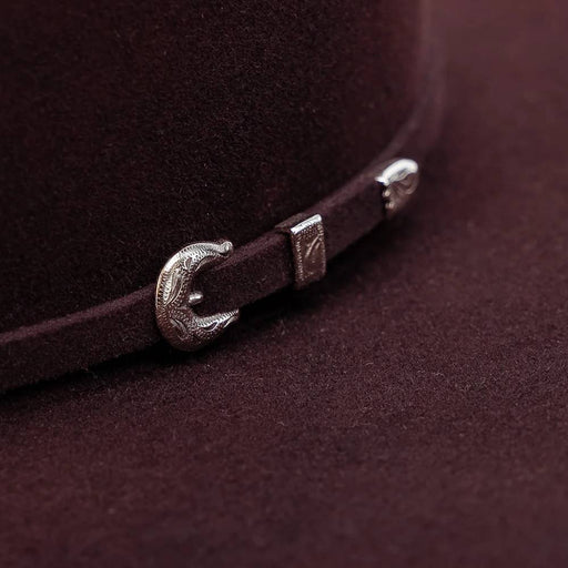 Rodeo King 10X Open Crown Black Cherry Felt Hat HATS - FELT HATS RODEO KING
