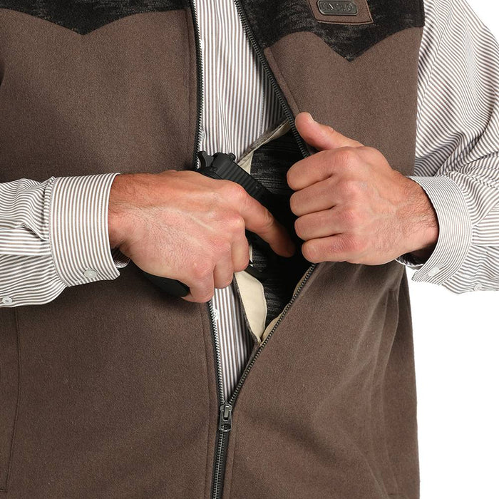 Cinch Men's Concealed Carry Wooly Vest MEN - Clothing - Outerwear - Vests Cinch