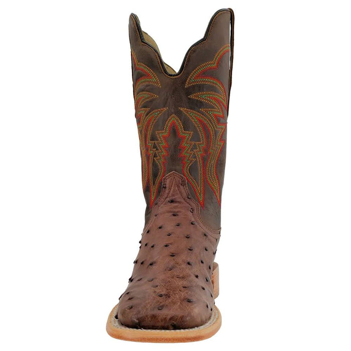R. Watson Men's Kango Tobac Full Quill Ostrich Square Toe Boot MEN - Footwear - Exotic Western Boots R Watson