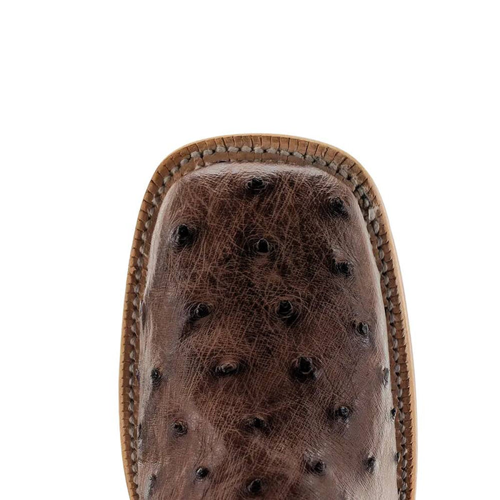 R. Watson Men's Kango Tobac Full Quill Ostrich Square Toe Boot MEN - Footwear - Exotic Western Boots R Watson