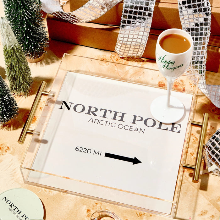 North Pole Large Acrylic Tray HOME & GIFTS - Home Decor - Seasonal Decor Tart by Taylor
