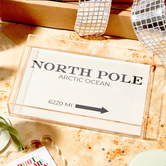 North Pole Small Acrylic Tray HOME & GIFTS - Home Decor - Seasonal Decor Tart by Taylor