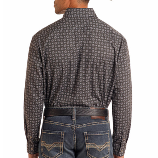 Rock & Roll Denim Men's Medallion Print Shirt MEN - Clothing - Shirts - Long Sleeve Shirts Panhandle