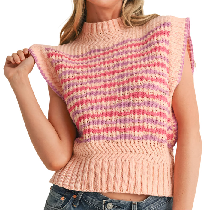 * Mock Neck Sweater Vest - FINAL SALE WOMEN - Clothing - Sweaters & Cardigans En Merci
