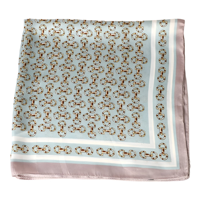 Horsebit Scarf - Light Turquoise ACCESSORIES - Additional Accessories - Wild Rags & Scarves Fashion City