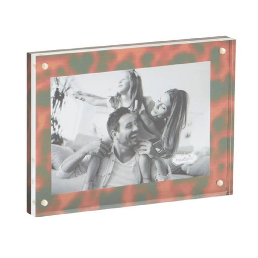 Tortoise Acrylic Block Frame - Small HOME & GIFTS - Home Decor - Wall Decor + Mirrors Mud Pie