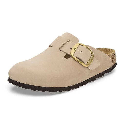 Birkenstock Boston Big Buckle Nubuck - Sandcastle WOMEN - Footwear - Casuals Birkenstock