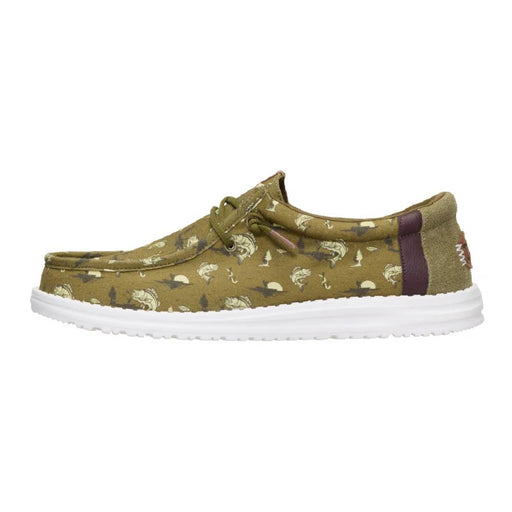 Hey Dude Wally - Bass Burnt Olive/Dark Olive MEN - Footwear - Casual Shoes Hey Dude