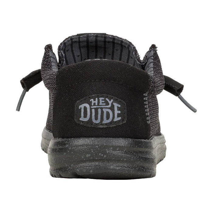 Hey Dude Wally Stretch Sox - Black/Black MEN - Footwear - Casual Shoes Hey Dude