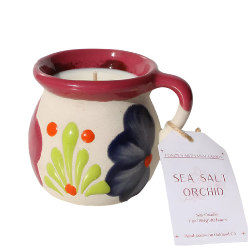 Sea Salt Orchid Jarrito Candle - 7oz HOME & GIFTS - Home Decor - Candles + Diffusers Fonzie's Artisanal Goods